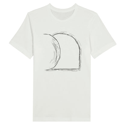 An image of Jesus' Empty Tomb (Sketch) | Premium Unisex Christian T-shirt available at 3rd Day Christian Clothing UK