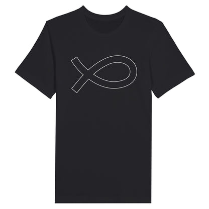 An image of The Christian Fish 3.0 | Premium Unisex Christian T-shirt available at 3rd Day Christian Clothing UK